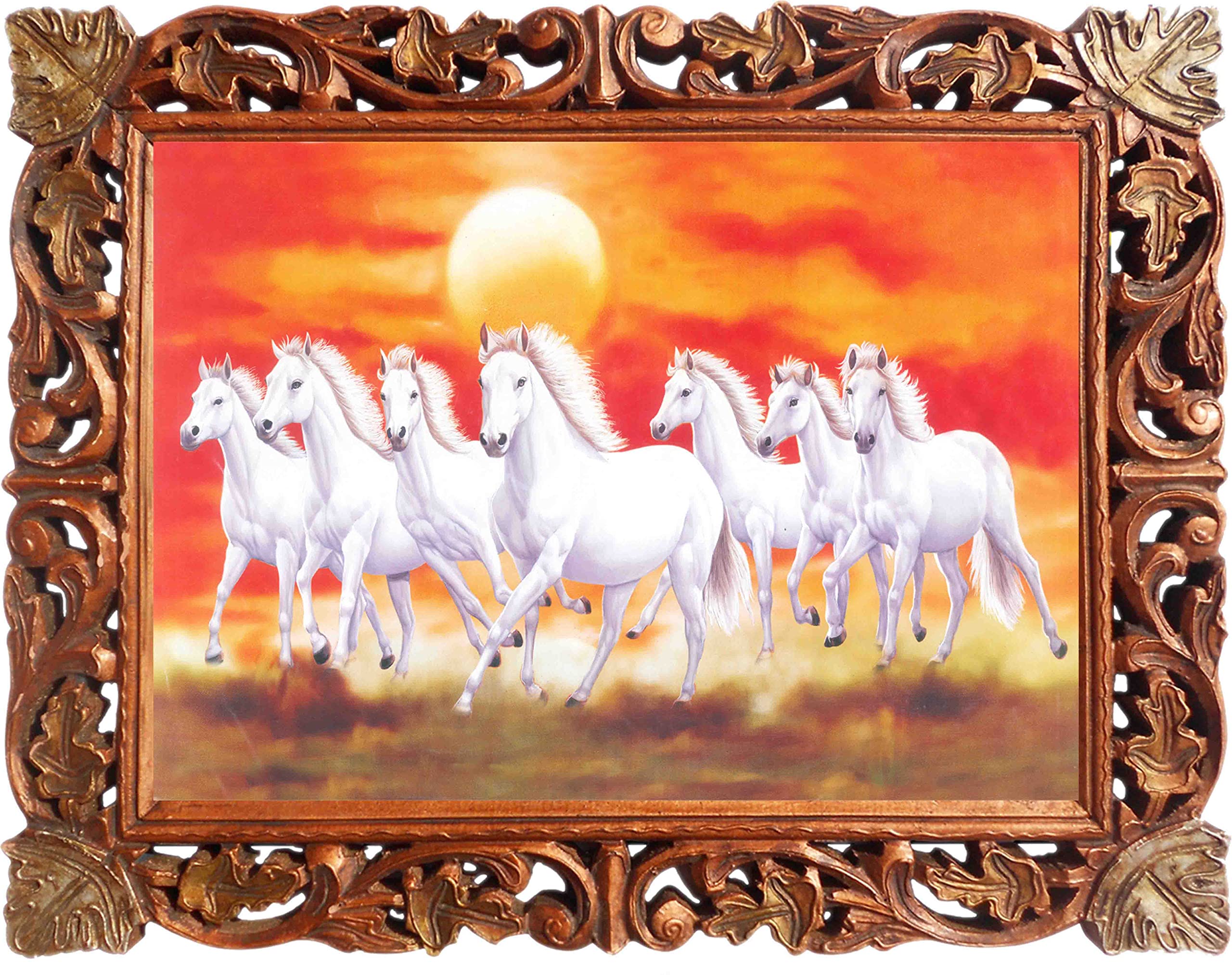 Amazon.com: Seven 7 white galloping and running white horses